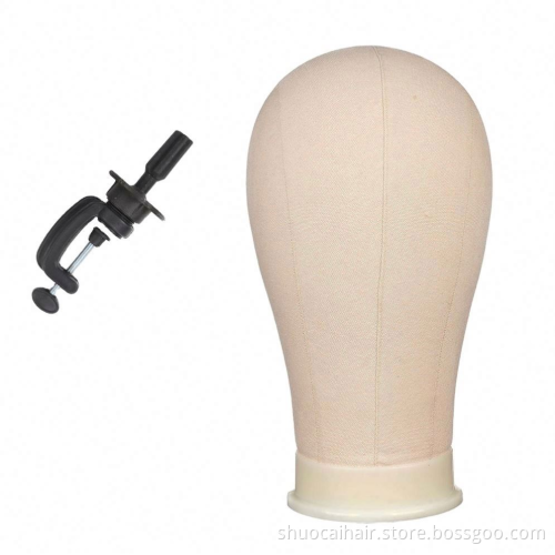 Canvas Block Head Display Styling Training Mannequin Head Mannequin Manikin Head Wig Stand Free Get T Needle Holder